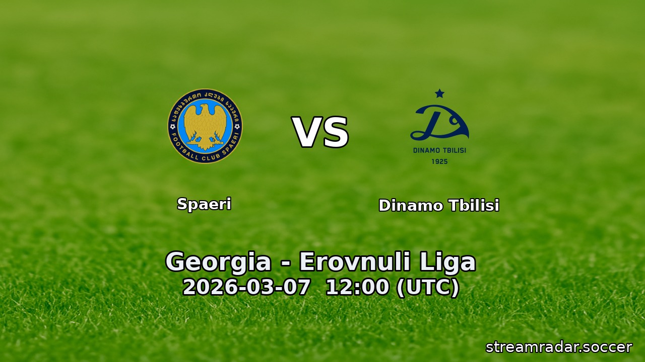 Spaeri vs Dinamo Tbilisi