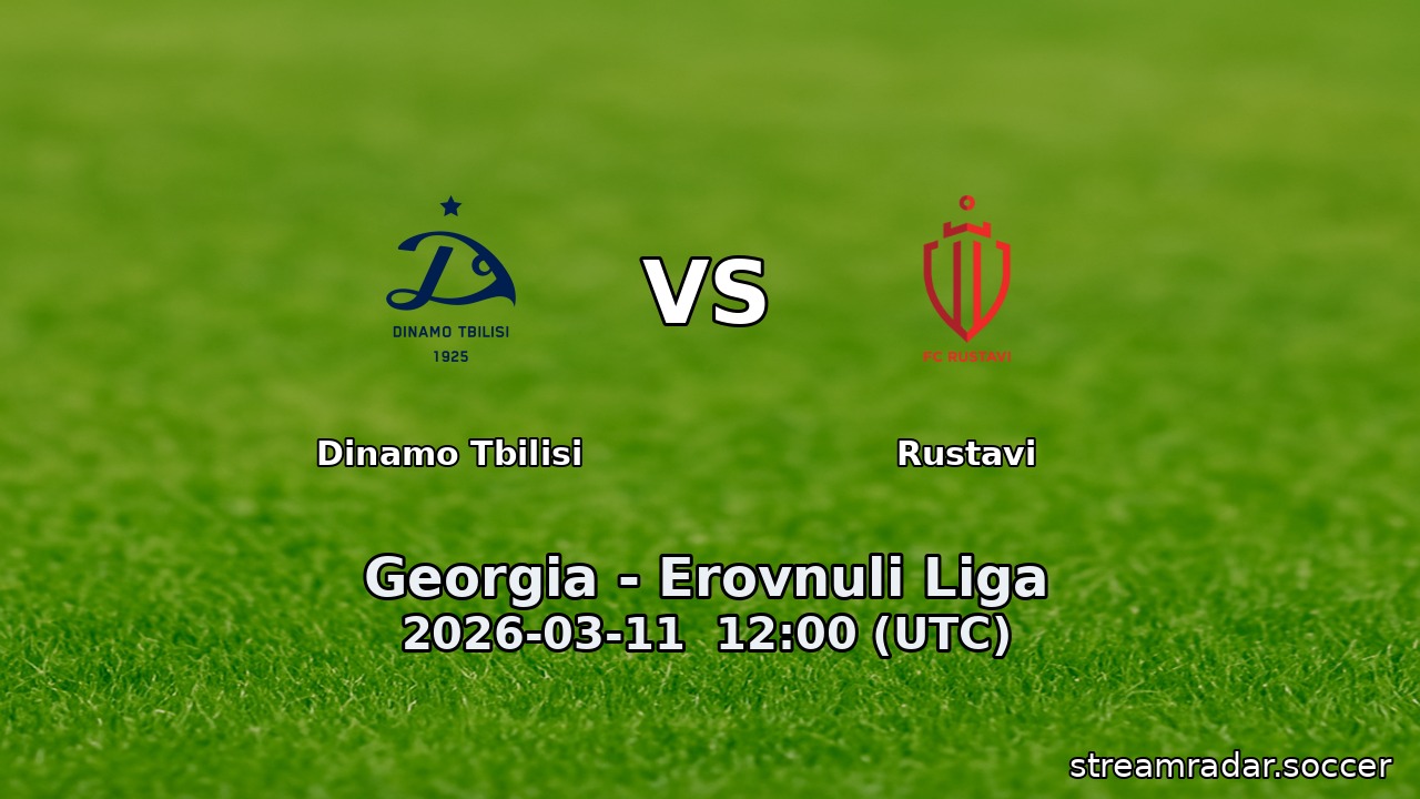 Dinamo Tbilisi vs Rustavi