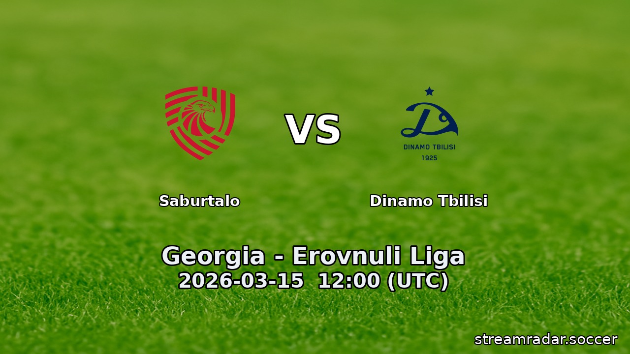 Saburtalo vs Dinamo Tbilisi