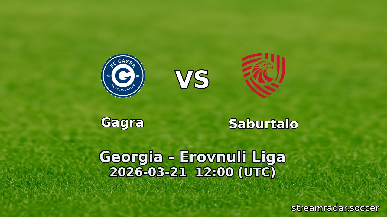 Gagra vs Saburtalo