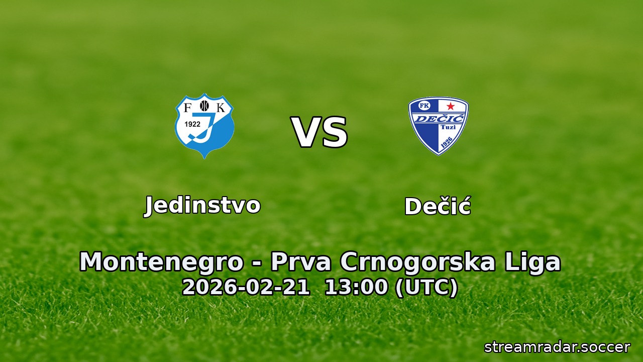 Jedinstvo vs Dečić