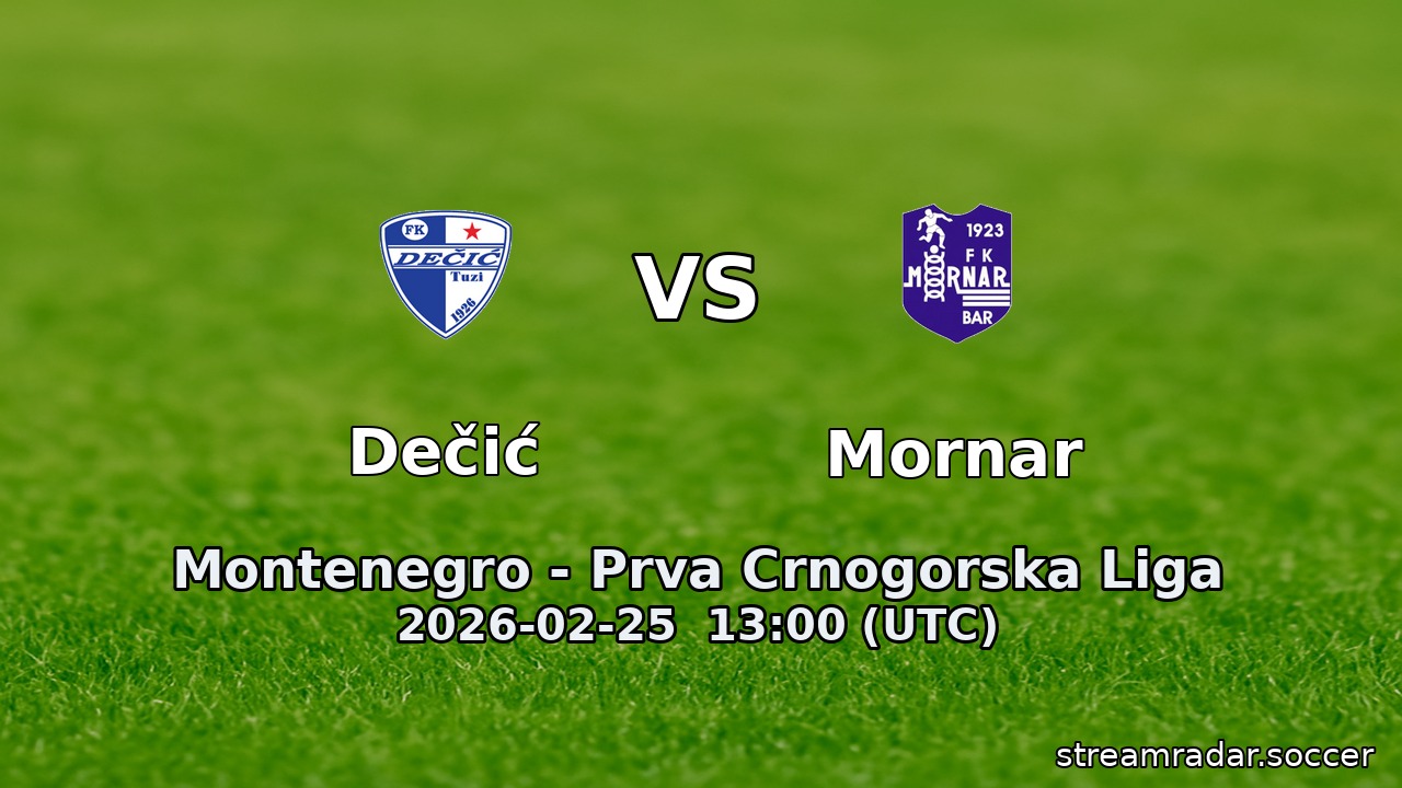 Dečić vs Mornar