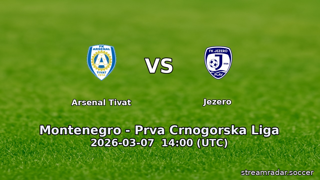 Arsenal Tivat vs Jezero