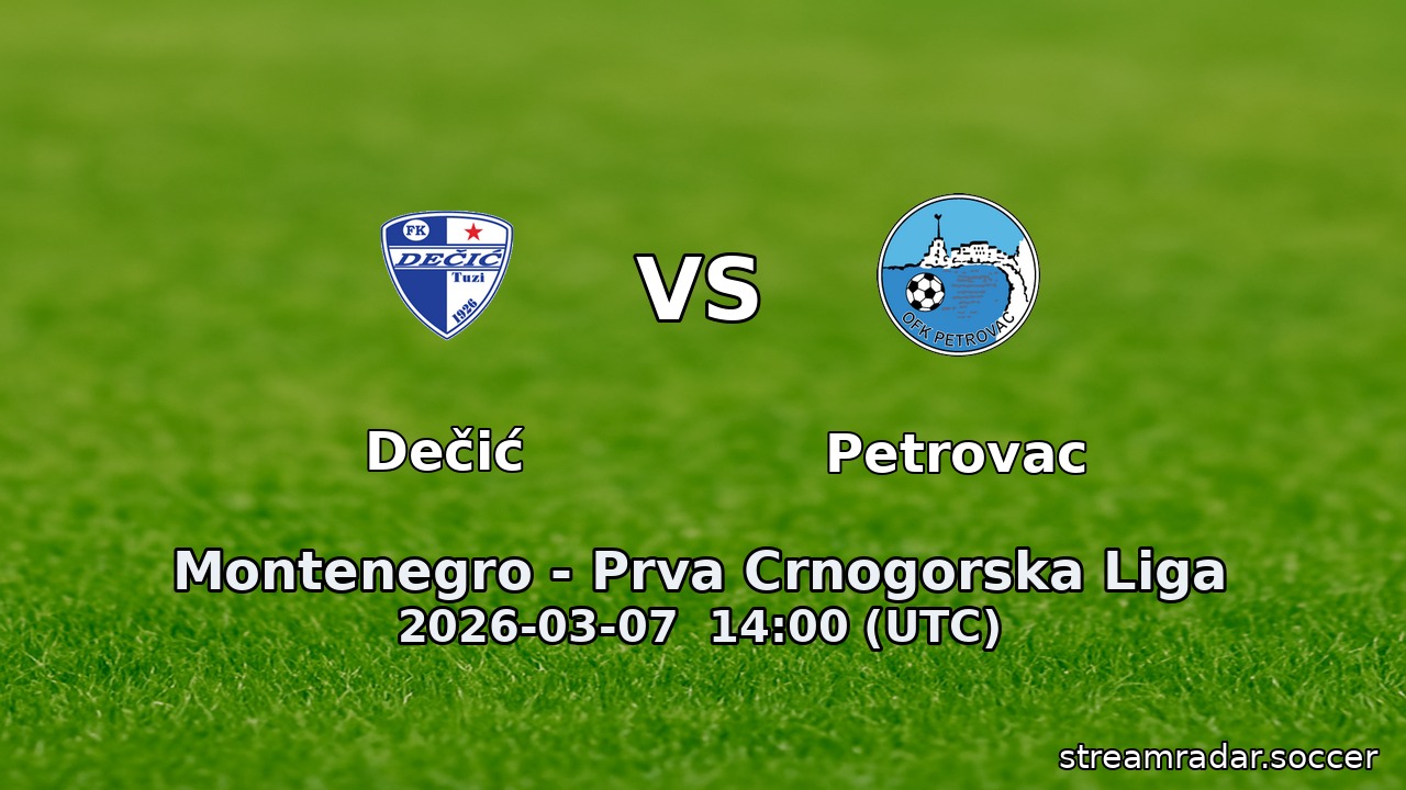 Dečić vs Petrovac