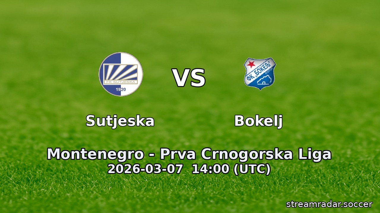 Sutjeska vs Bokelj