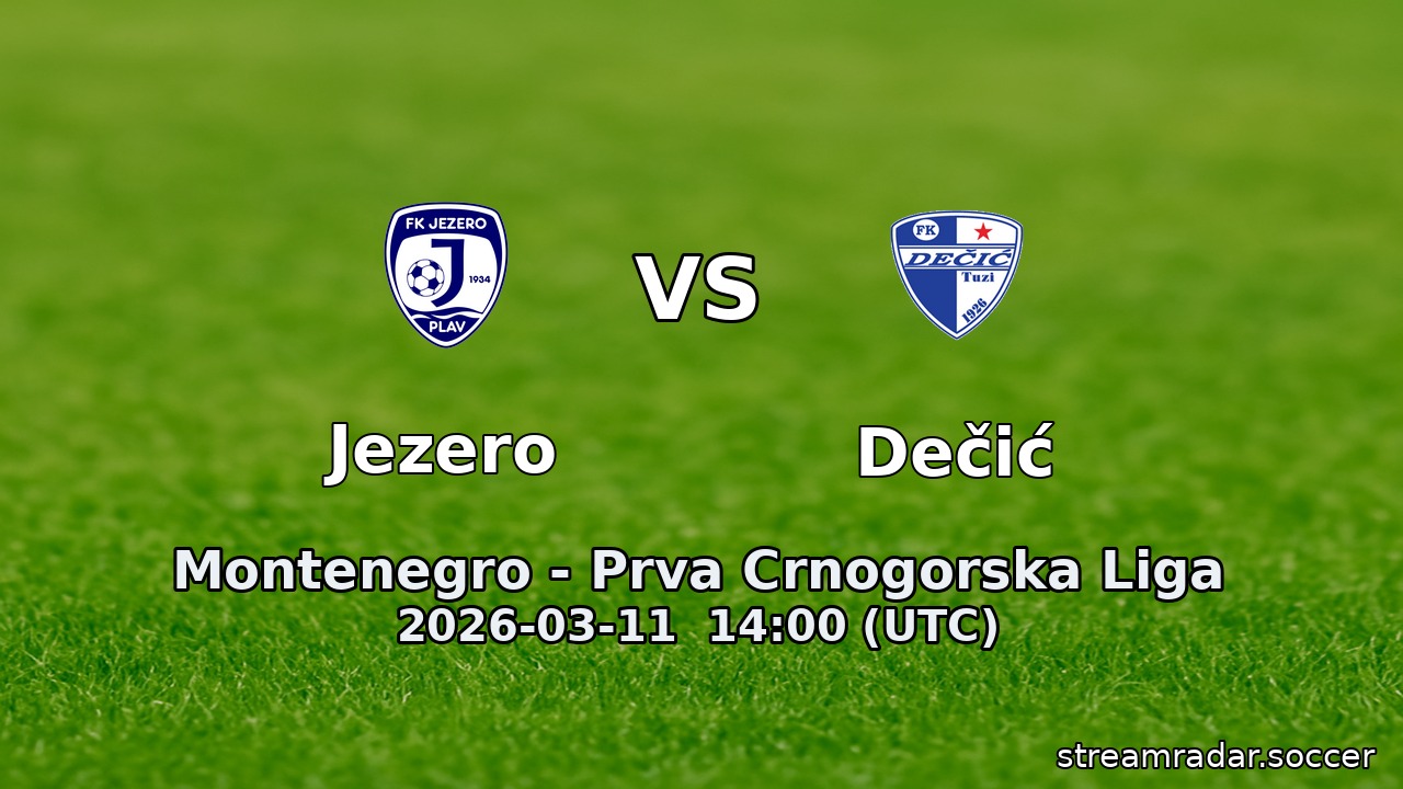 Jezero vs Dečić