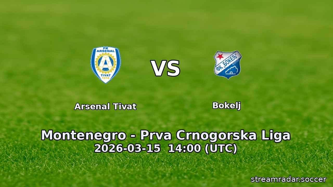 Arsenal Tivat vs Bokelj