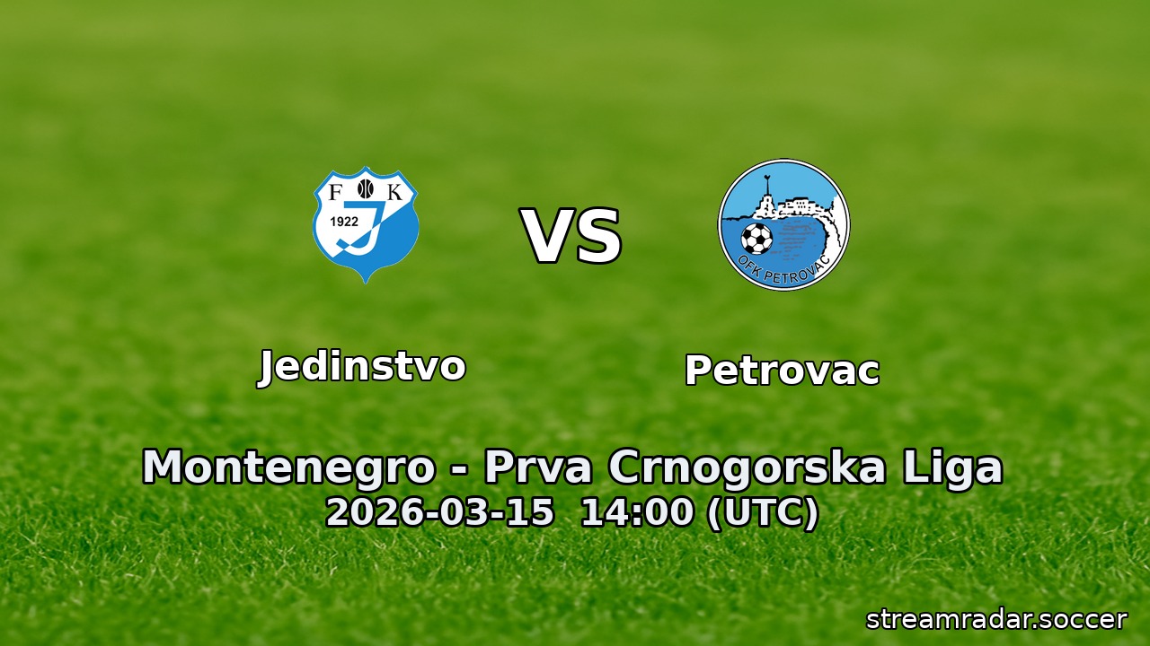 Jedinstvo vs Petrovac