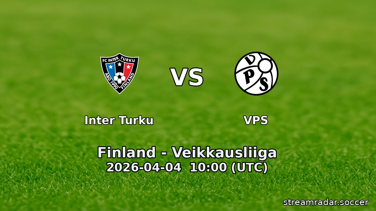 Inter Turku vs VPS