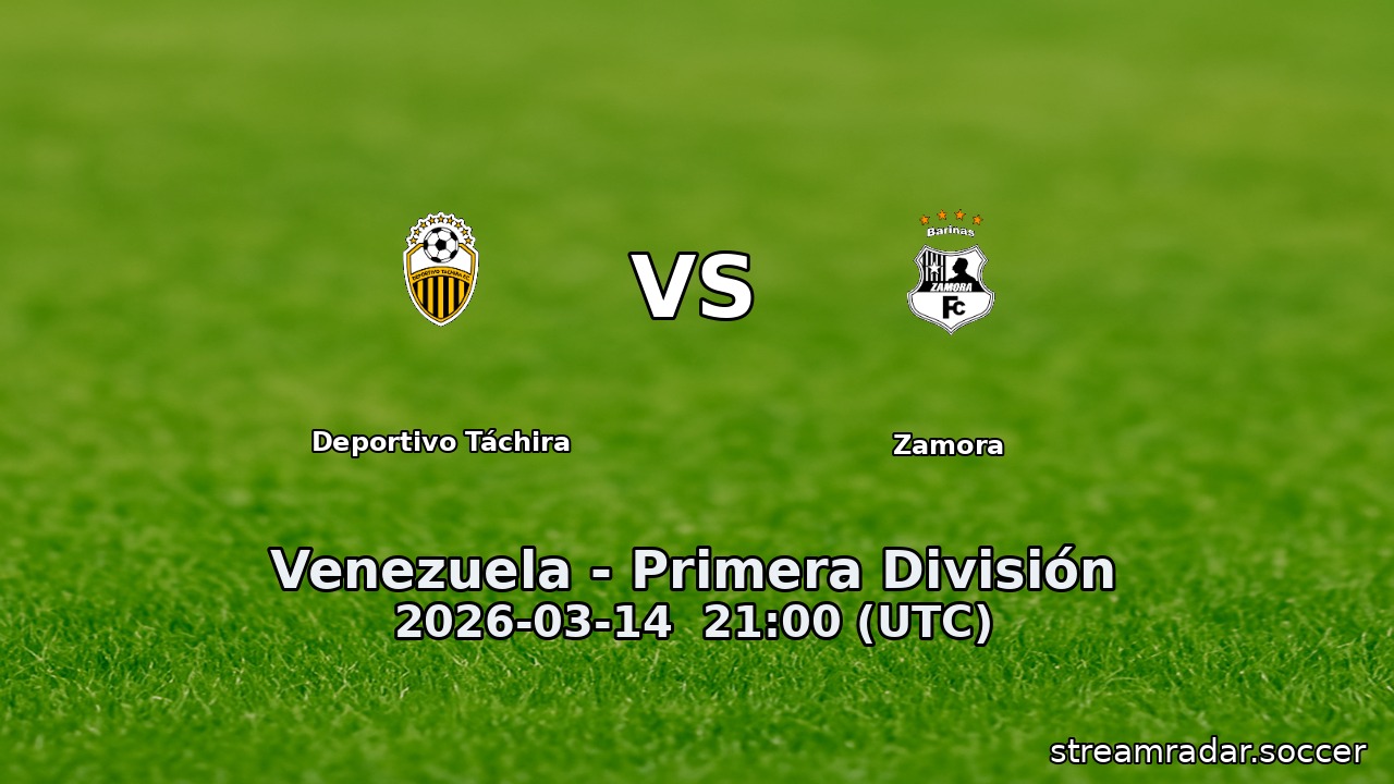 Deportivo Táchira vs Zamora