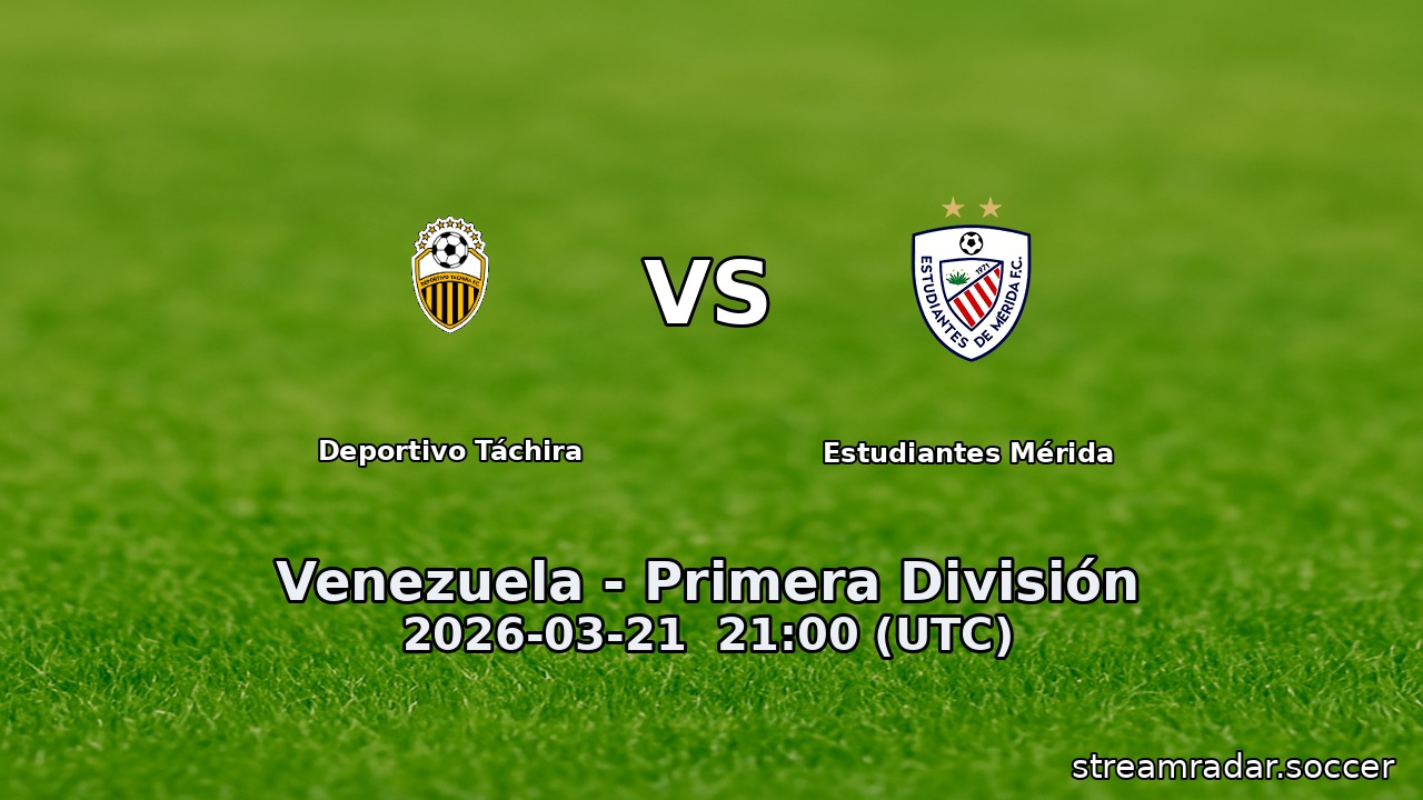 Deportivo Táchira vs Estudiantes Mérida