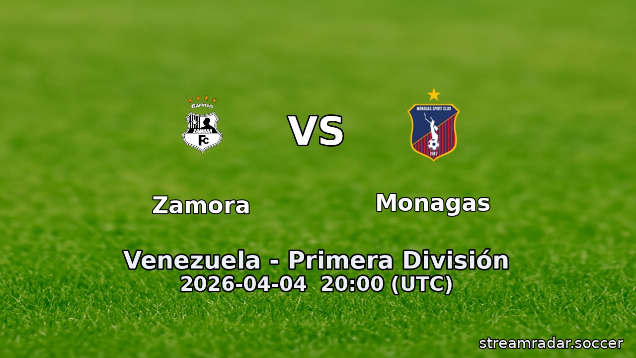 Zamora vs Monagas