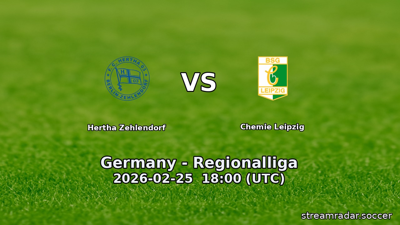 Hertha Zehlendorf vs Chemie Leipzig