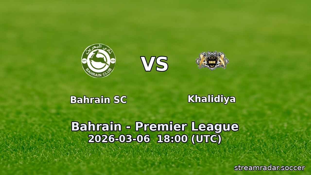 Bahrain SC vs Khalidiya