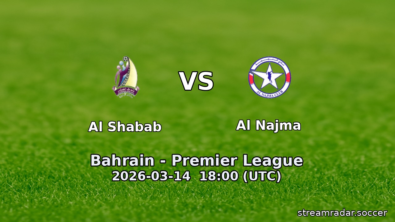 Al Shabab vs Al Najma