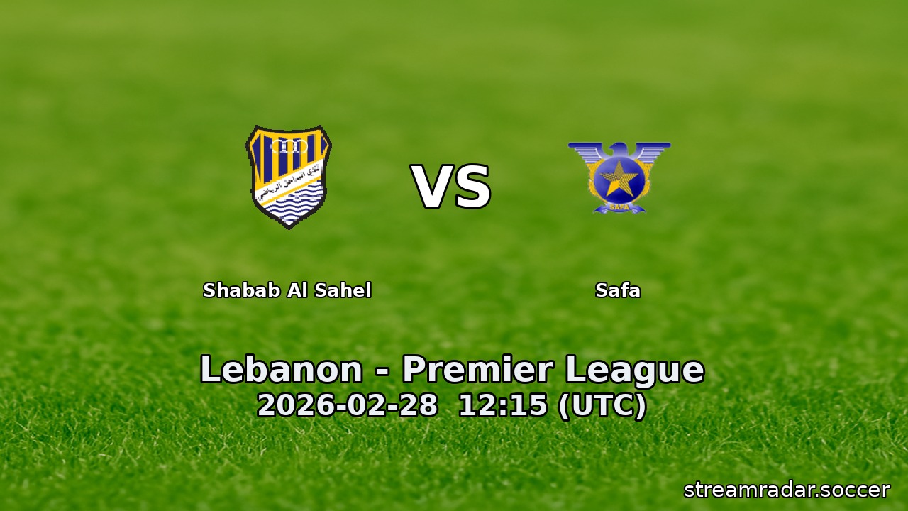 Shabab Al Sahel vs Safa