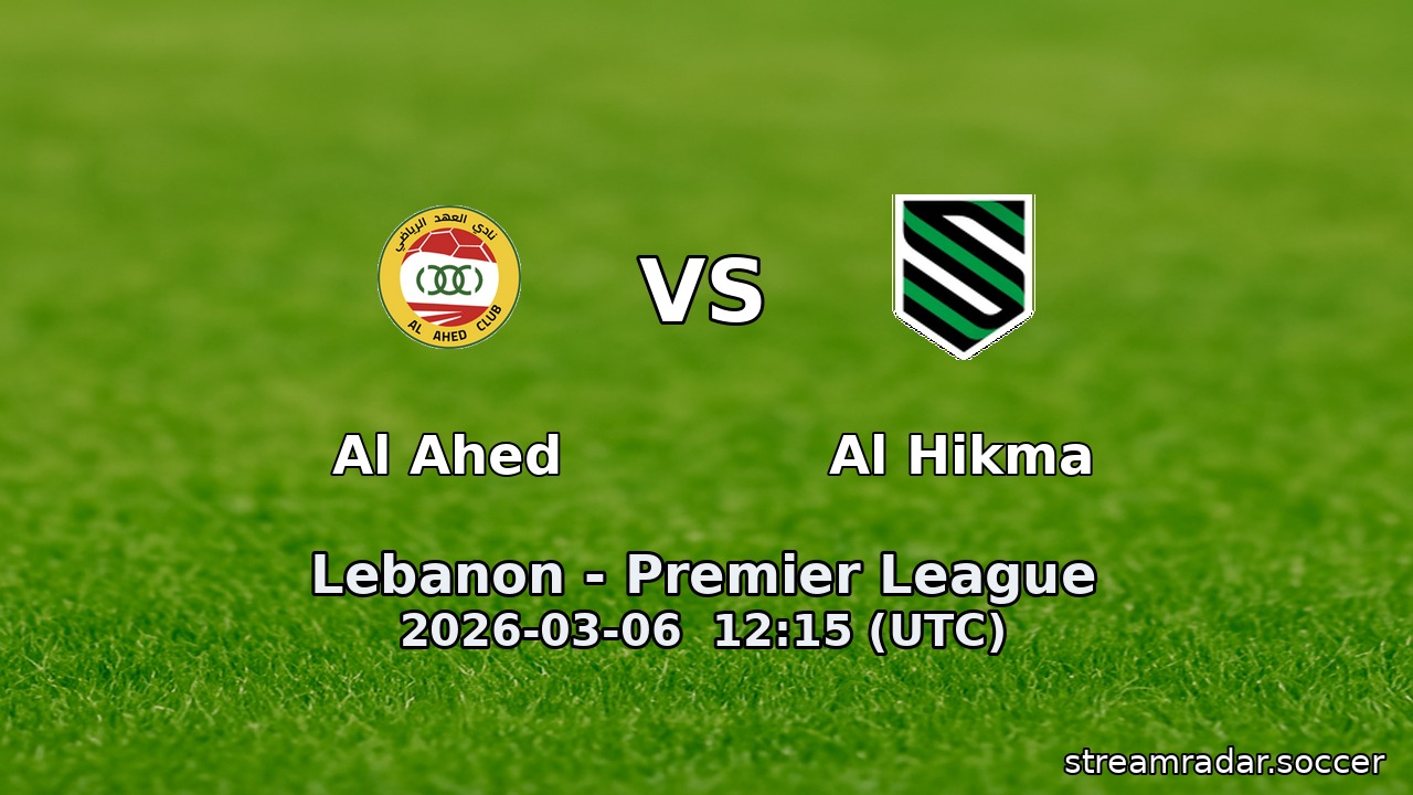 Al Ahed vs Al Hikma