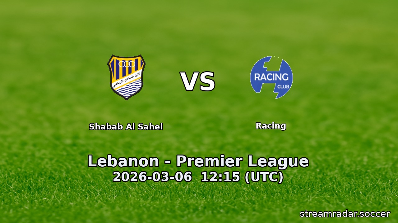Shabab Al Sahel vs Racing