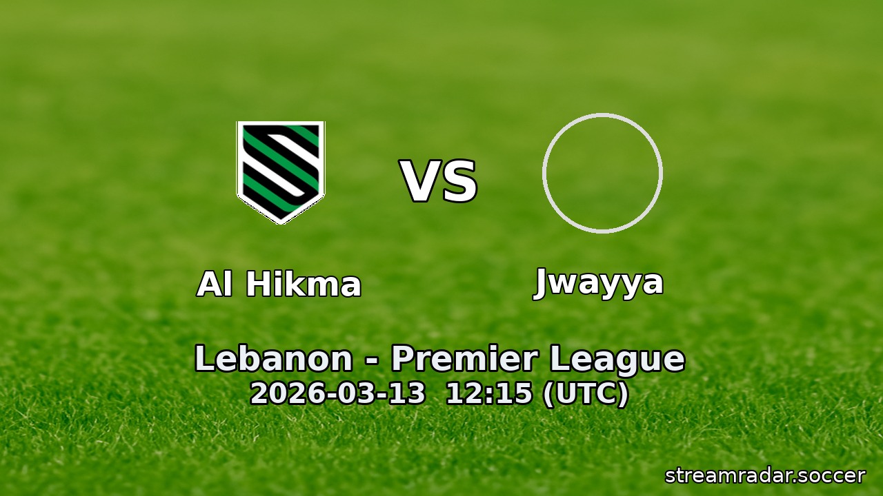 Al Hikma vs Jwayya