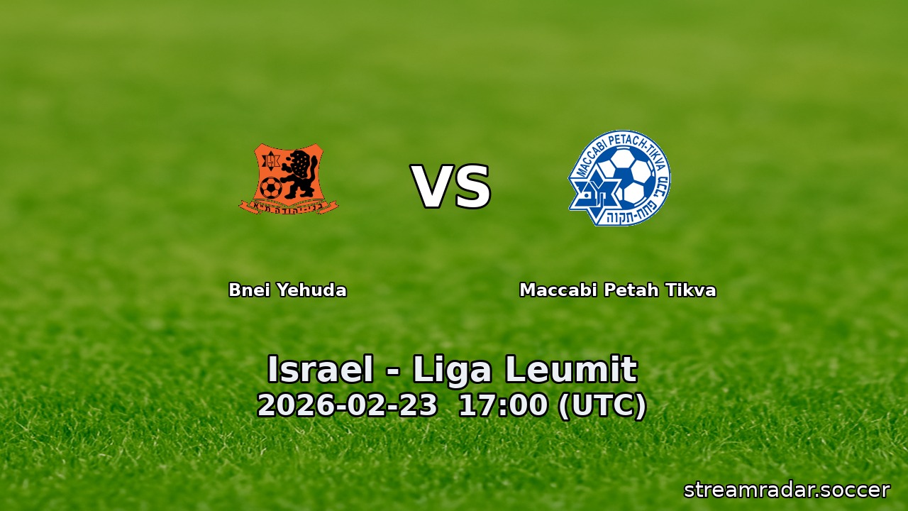 Bnei Yehuda vs Maccabi Petah Tikva