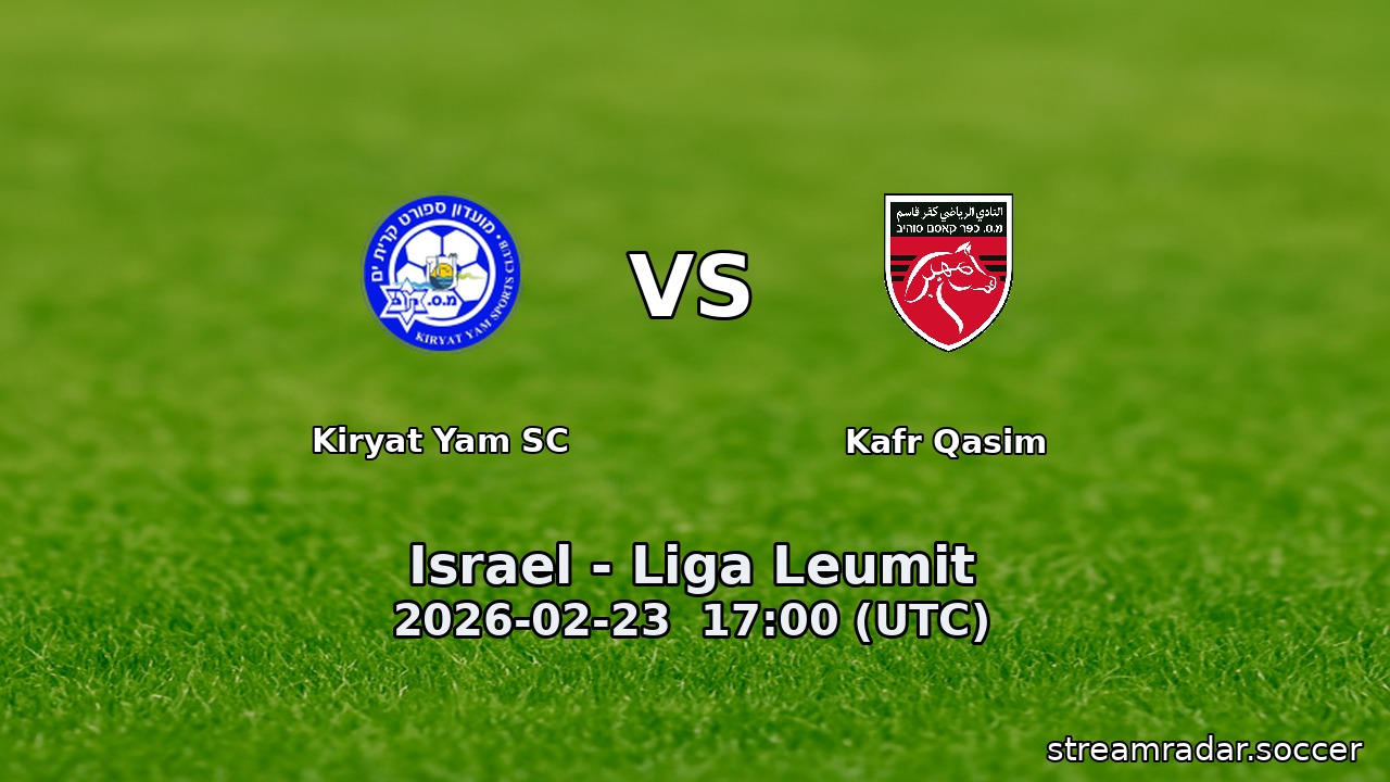 Kiryat Yam SC vs Kafr Qasim