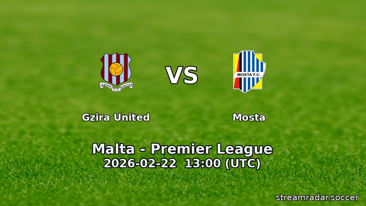 Gzira United vs Mosta