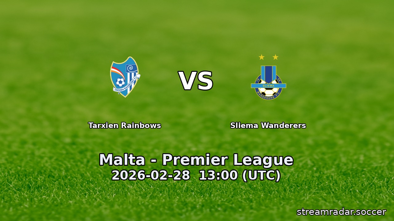 Tarxien Rainbows vs Sliema Wanderers