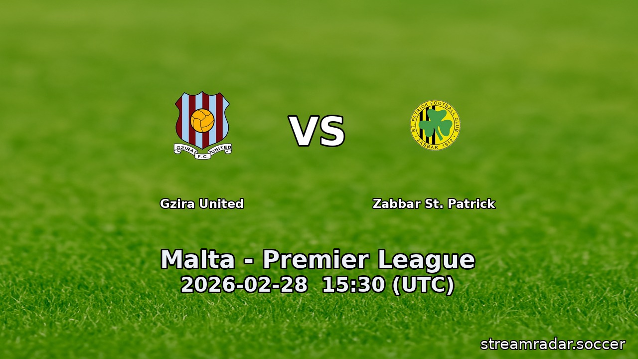 Gzira United vs Zabbar St. Patrick