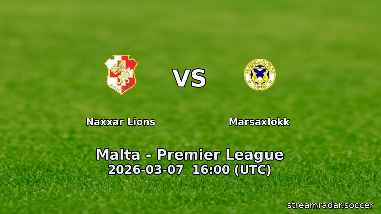 Marsaxlokk vs Naxxar Lions