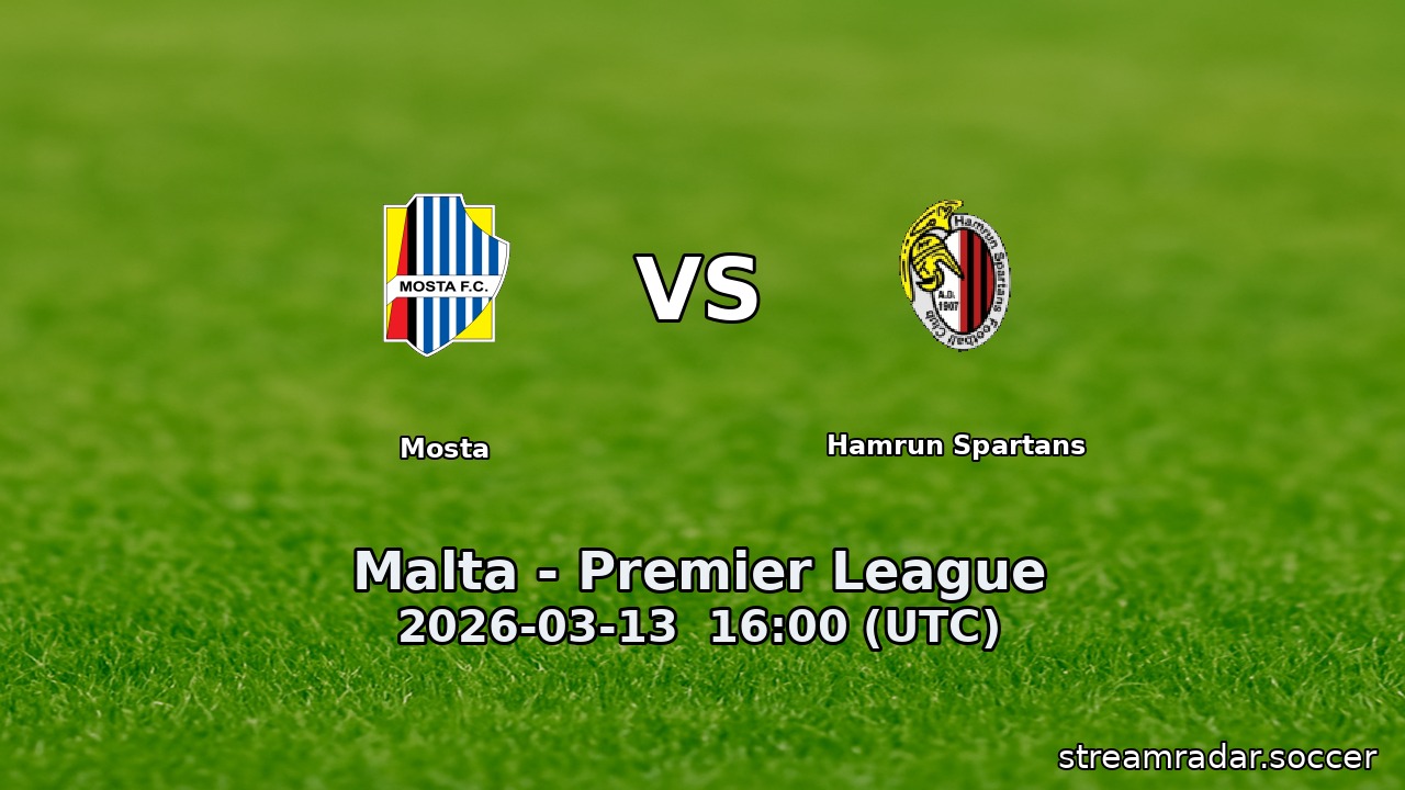 Mosta vs Hamrun Spartans