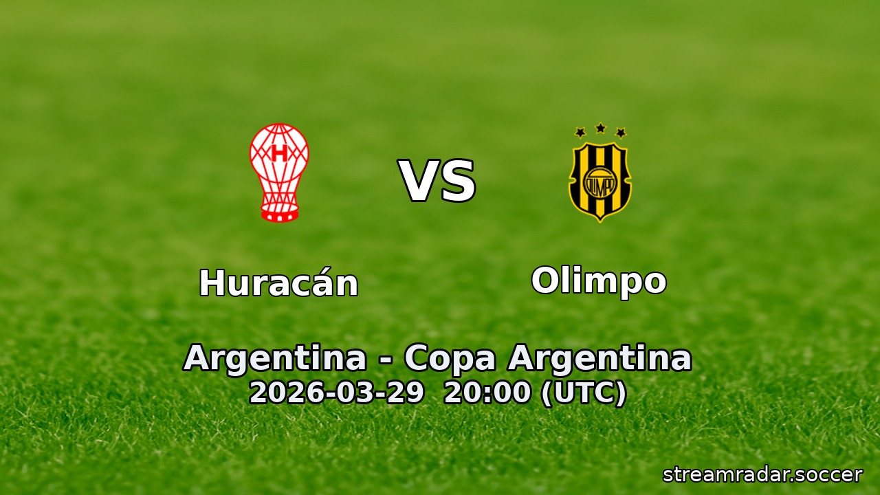 Huracán vs Olimpo