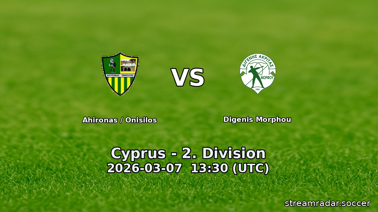 Ahironas / Onisilos vs Digenis Morphou