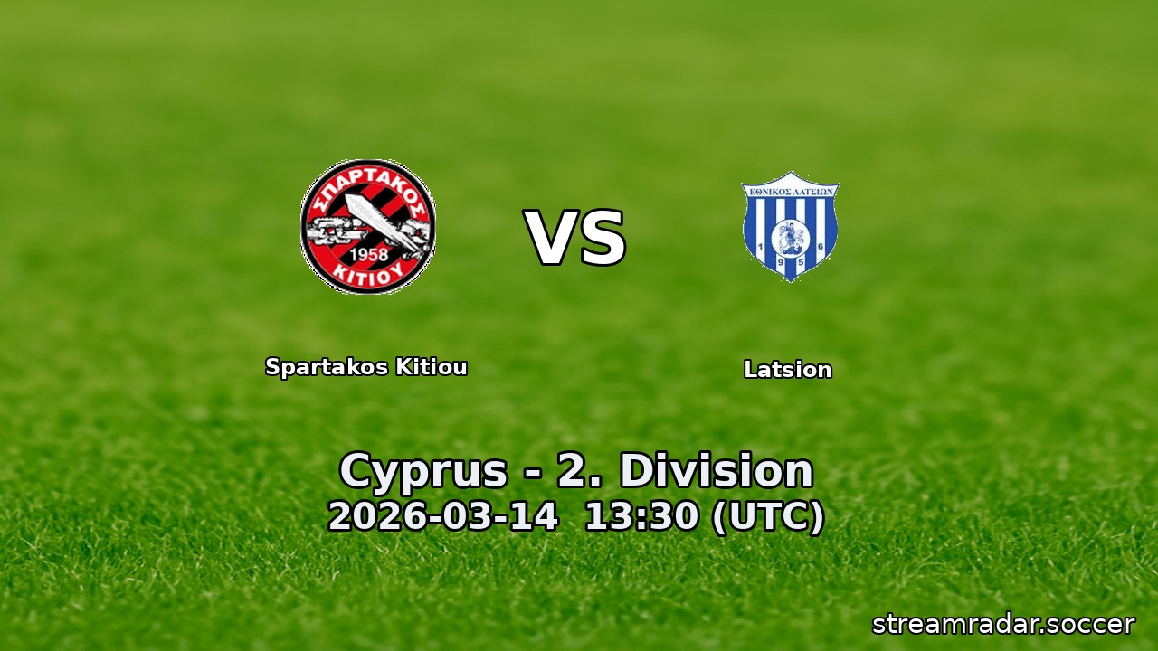 Spartakos Kitiou vs Latsion