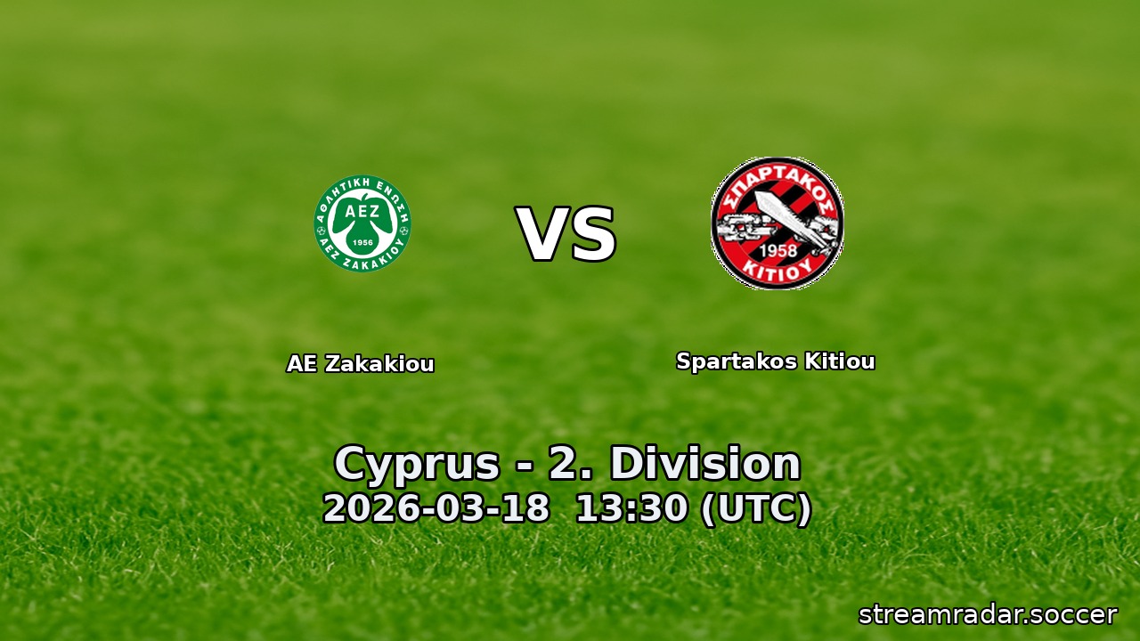 AE Zakakiou vs Spartakos Kitiou