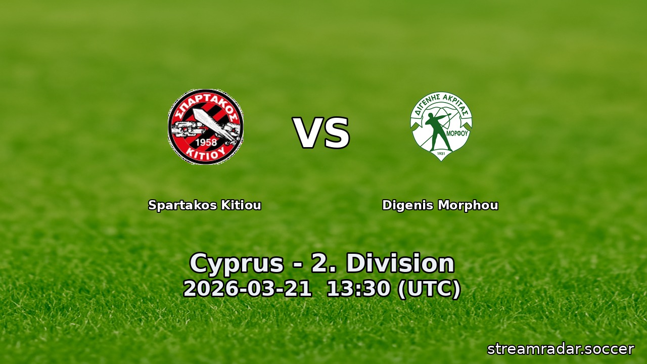 Spartakos Kitiou vs Digenis Morphou