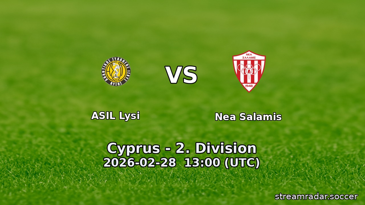ASIL Lysi vs Nea Salamis