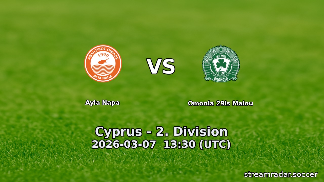 Ayia Napa vs Omonia 29is Maiou