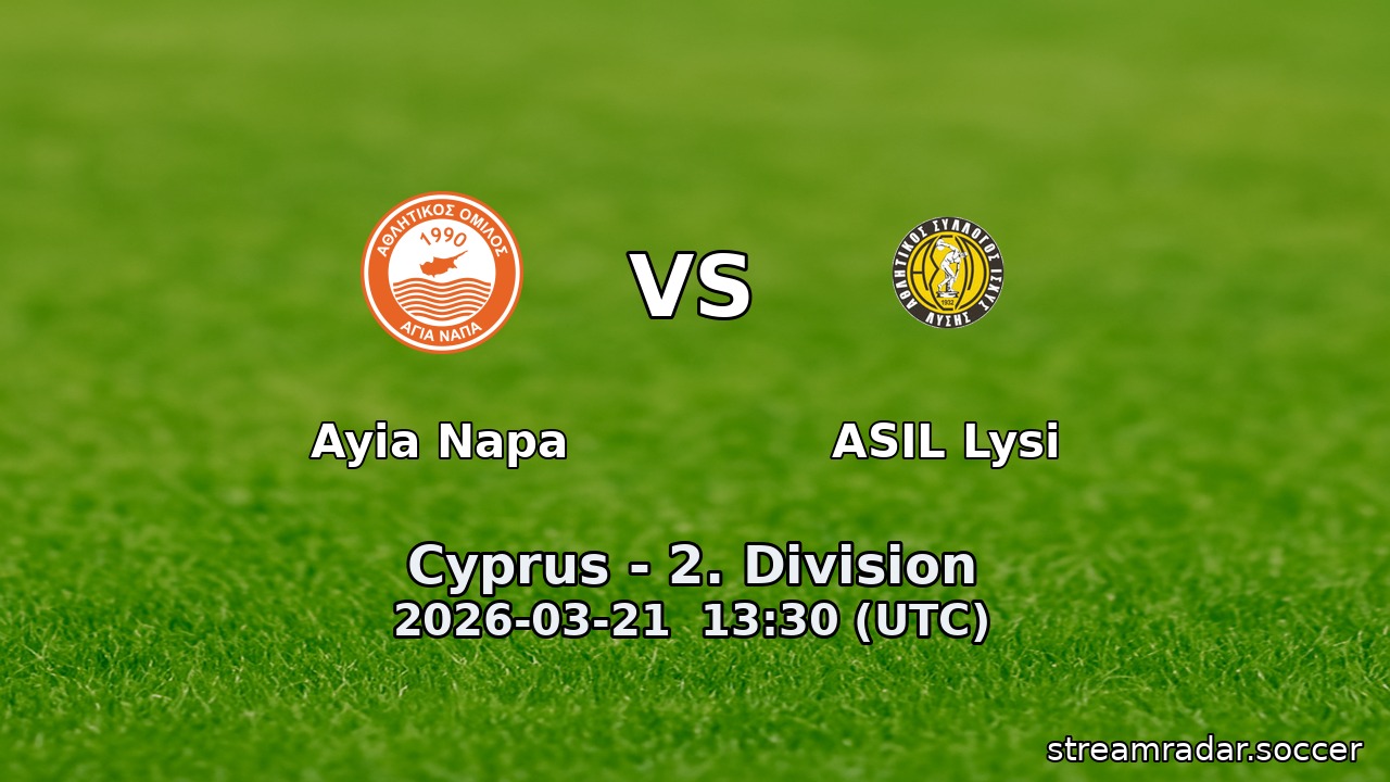 Ayia Napa vs ASIL Lysi