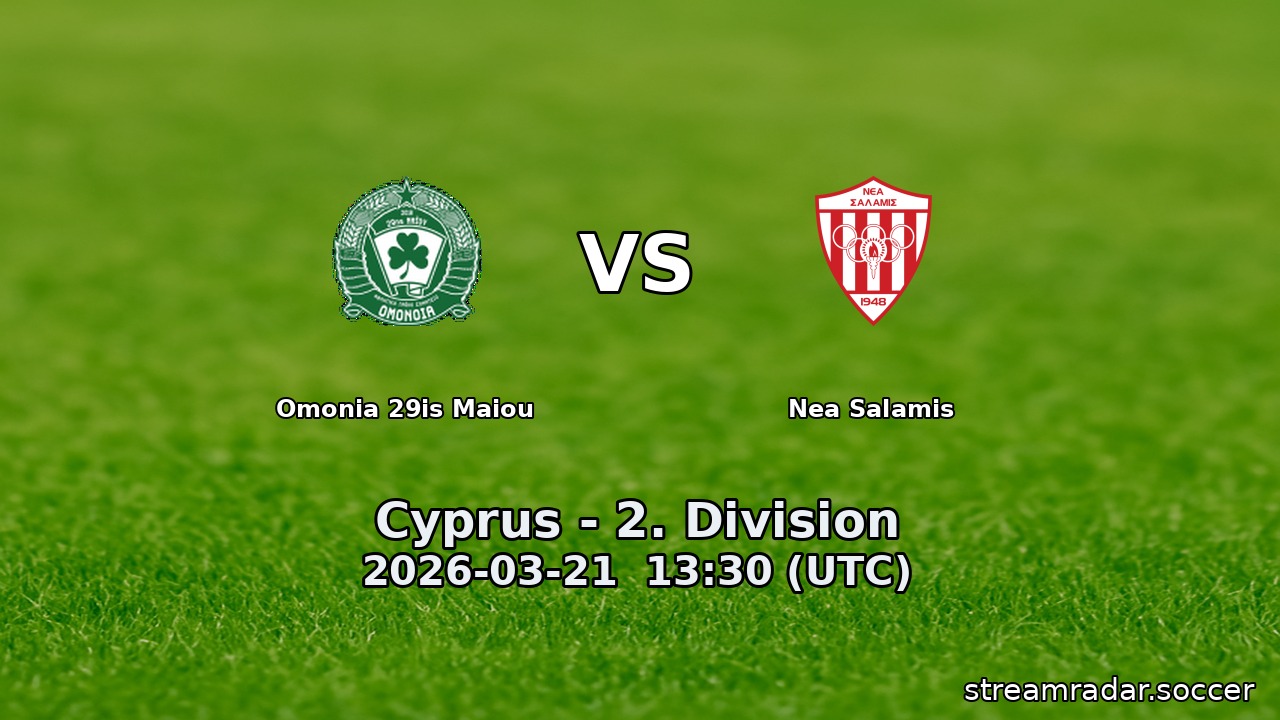 Omonia 29is Maiou vs Nea Salamis