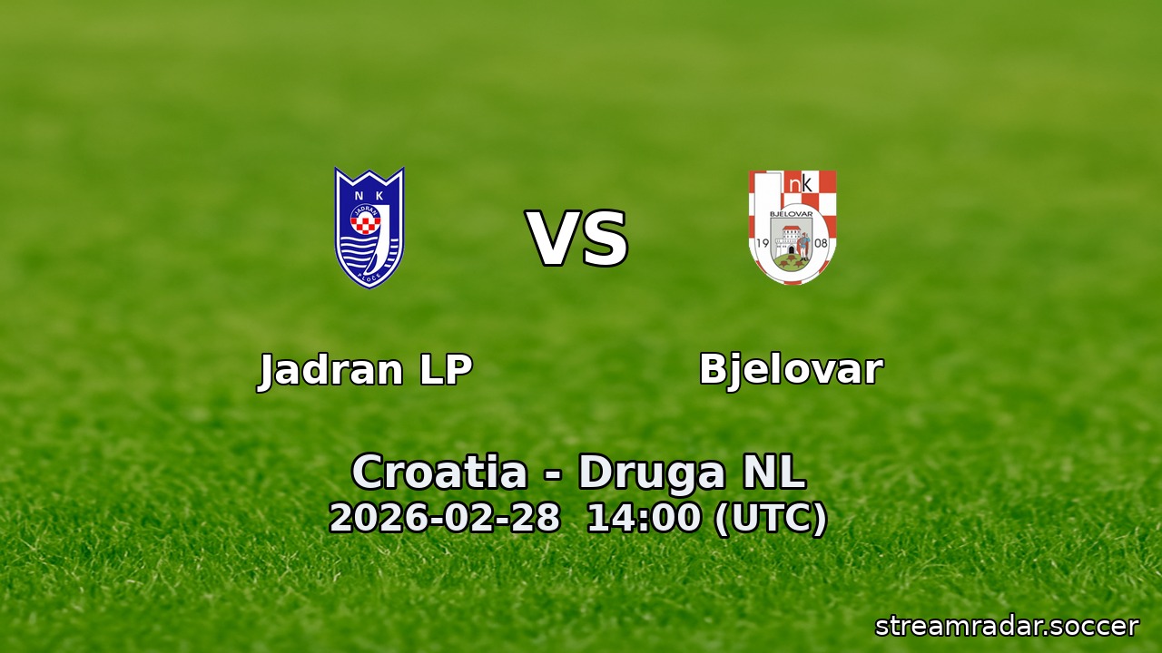 Jadran LP vs Bjelovar