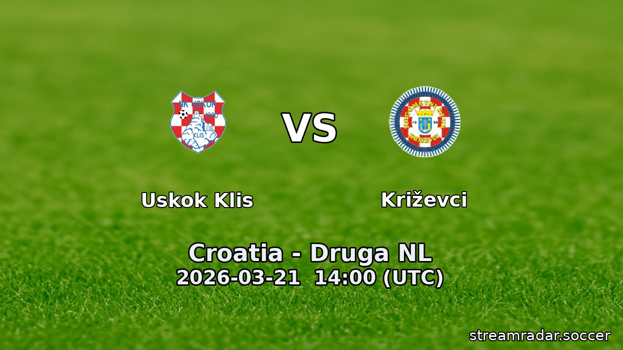 Uskok Klis vs Križevci