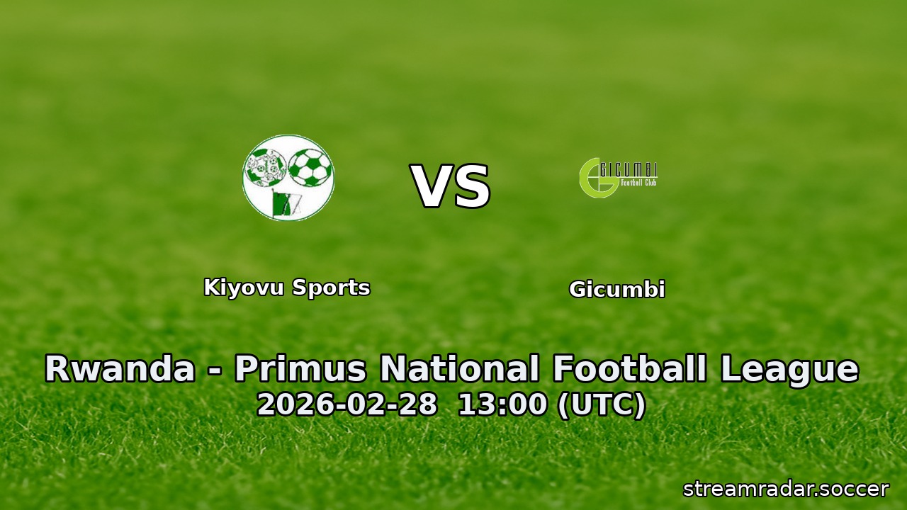 Kiyovu Sports vs Gicumbi
