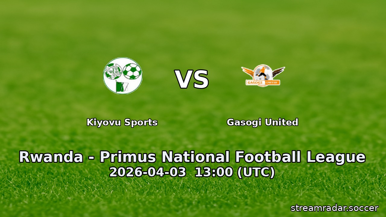 Kiyovu Sports vs Gasogi United