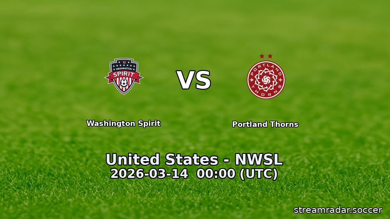 Washington Spirit vs Portland Thorns