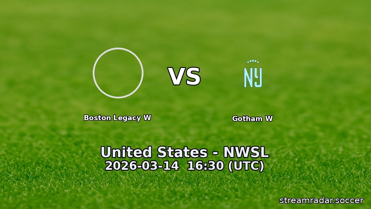 Boston Legacy W vs Gotham W