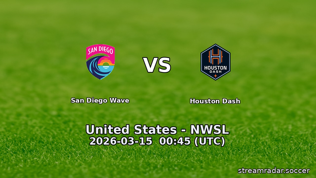 San Diego Wave vs Houston Dash