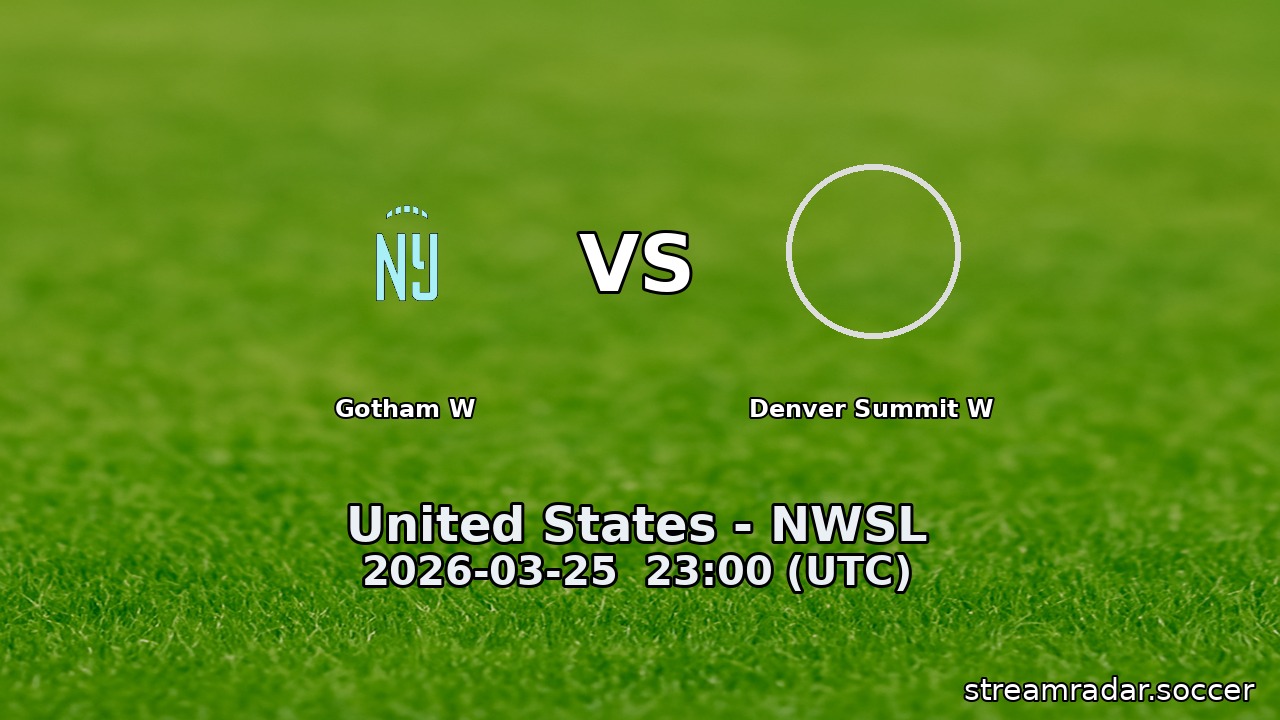 Gotham W vs Denver Summit W