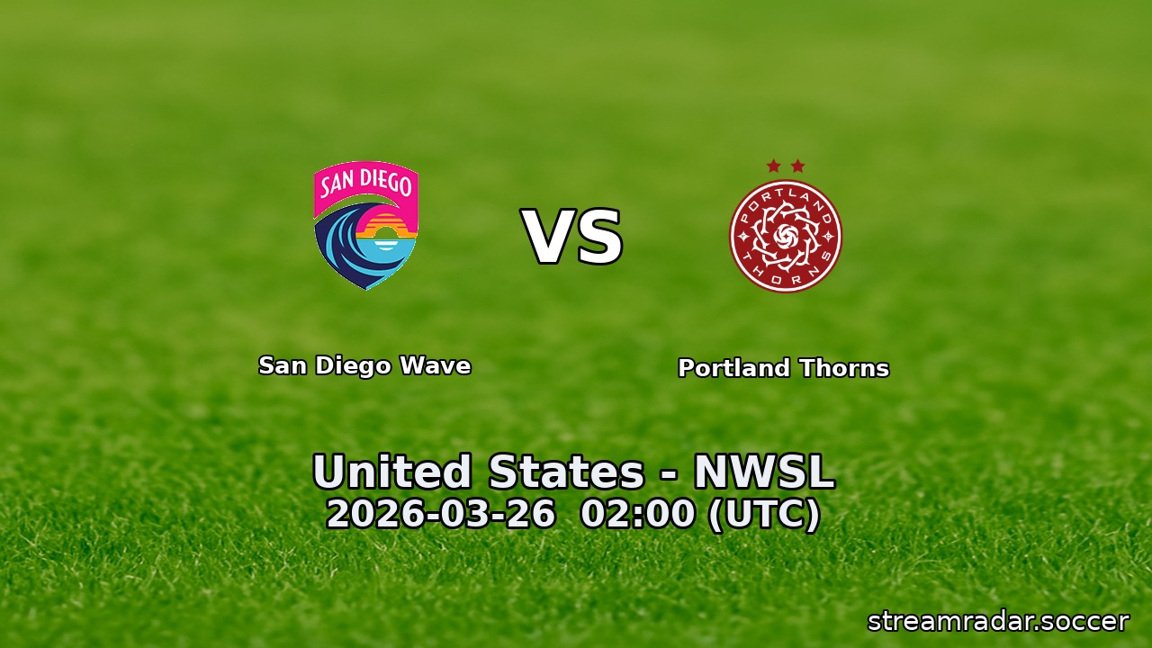 San Diego Wave vs Portland Thorns