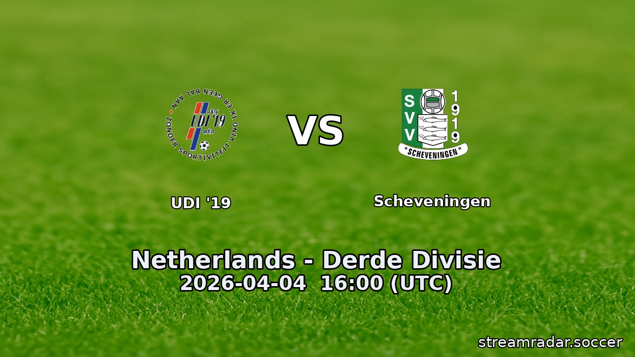 UDI '19 vs Scheveningen