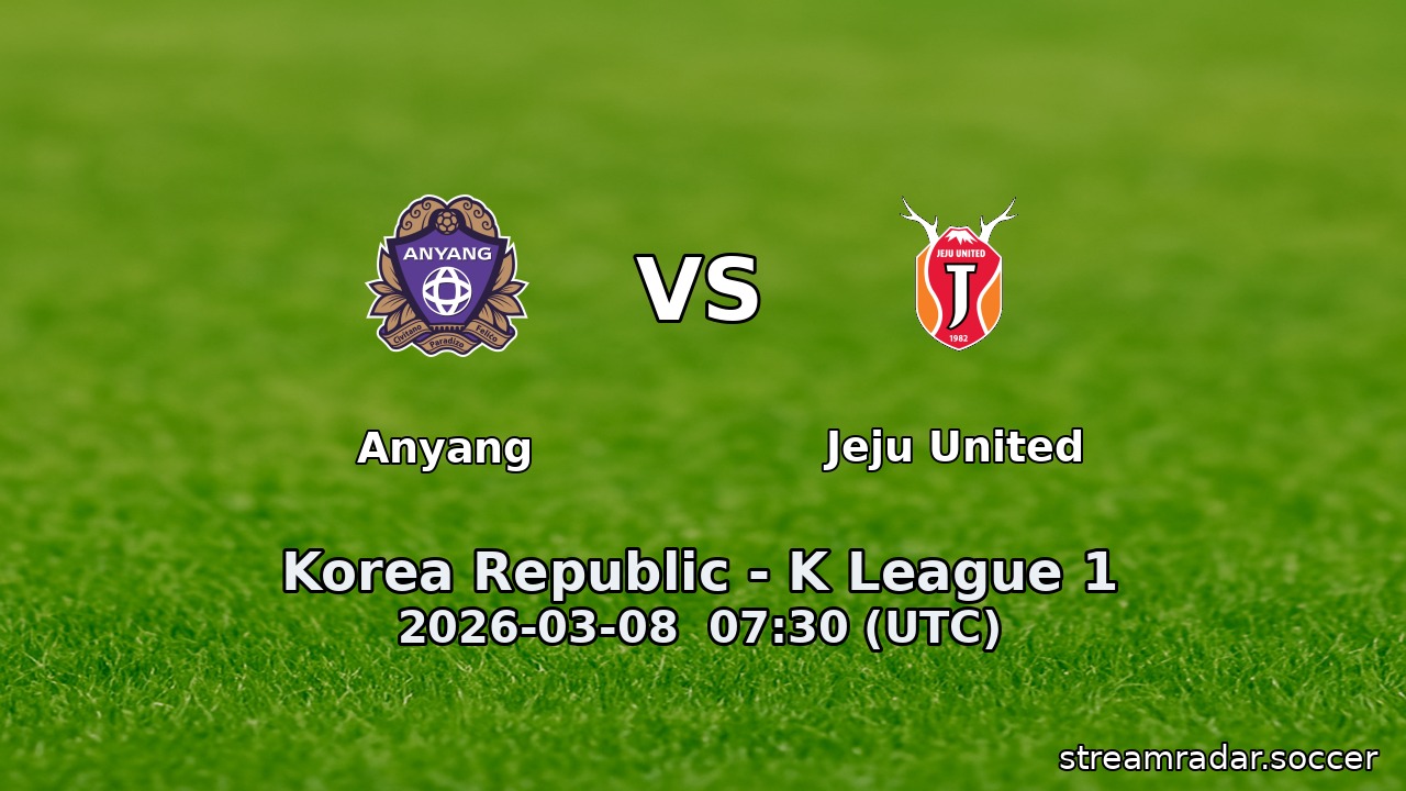 Anyang vs Jeju United